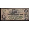 1861 Westmorland Bank $2