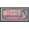 1954 Bank of Canada $2 Missing Signatures Charlton Plate Note