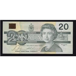 1991 Bank of Canada $20 OSD Error Note