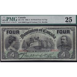 1902 Dominion of Canada $4