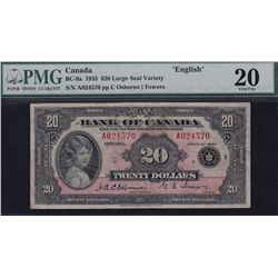 1935 Bank of Canada $20