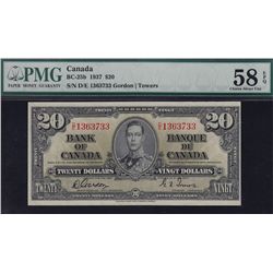 1937 Bank of Canada $20
