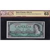 Image 1 : 1954 Bank of Canada $1 Replacement Note