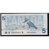 Image 1 : 1986 Bank of Canada $5 Solid Radar