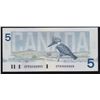 Image 1 : 1986 Bank of Canada $5 Solid Radar