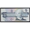 Image 2 : 1986 Bank of Canada $5 Solid Radar