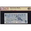 Image 1 : 1986 Bank of Canada $5 Replacement