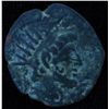 Image 1 : Demetrios III (95-88 BC) - AE-18 Damascus mint Obv: his radiated head r., bearded. Rev: Hermes stg l