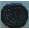 Image 2 : Petra (30-9 BC) - AE-18  Obadas III  Obv: Laur. hd. r. Rev: Goddess advancing l. arm raised, 3.7 gra