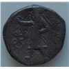 Image 1 : Kushan Kanishka I (127-152 AD) - AE Tetradrachm Obv: King standing left holding trident; no altar. R