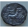 Image 2 : Roman Republic (157-155 BC) - AR-Denarius Anonymous, Rome mint Obv: Helmeted head of Roma, X behind 