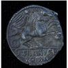 Image 1 : D. Junius L.f. Silanus (91 BC) - AR-Denarius Obv: Helmeted head of Roma r., control letter OP. Rev: 