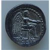 Image 2 : M. Porcius Cato (89 BC) - AR-Quinarius  Obv:  Head of young Bacchus r. with ivy M CATO behind head c