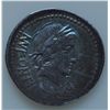 Image 1 : Mn. Fonteius C.f. (85 BC) - AR-Denarius Obv: Laur. Head of Apollo r., thunderbolt below, AP monogram