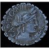 Image 1 : C. Marius C.f. Capito (81 BC) - AR-Denarius  Serratus Obv: Head of Ceres r., unknown control mark un