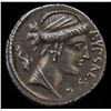 Image 1 : P. Plautius Hypsaeus (60 BC) - AR-Denarius Obv:Bust of Leuconoe r.,dolphin behind and P.YPSAE S.C. t