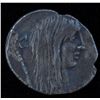 Image 2 : L.Hostilius Saserna   (48 BC) - AR-Denarius Obv: Head of female Gallic captive with disheveled hair,