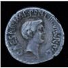 Image 2 : Mark Antony and Octavian  (41 BC) - AR-Denarius Obv: Bare head of Mark Antony r., M ANT IMP AVG III 