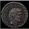 Image 1 : Mark Antony and Lucius Antony (41 BC) - AR-Denarius Obv: Bare head of Mark Antony r., M ANT IMP AVG 