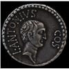 Image 2 : Mark Antony and Lucius Antony (41 BC) - AR-Denarius Obv: Bare head of Mark Antony r., M ANT IMP AVG 