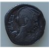 Image 1 : Mark Antony (42 BC) - AR-Quinarius Obv: Winged head of Fulvia r.,  III VIR R P C  Rev: Lion walking 