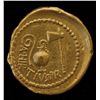 Image 2 : Julius Caesar (46 BC) - AU-Aureus  Obv: Veiled head of Vesta  CAESAR COS TER Rev: Jug between lituus