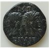 Image 2 : Augustus (27 BC - 14 AD) - AE-Dupondius, Nemausus, circa 10AD  Obv: Laur. Augustus and Agrippa heads