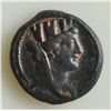 Image 1 : Augustus (27 BC - 14 AD) - AE-18  Antioch 4-5 AD.  Obv:Veiled and turreted head of Tyche r. Rev: Tri
