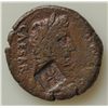 Image 1 : Counter Stamped Coins Augustus (10-6 BC) - Two pieces with similar mark. AE-As  Rome  Obv: laur. hd.