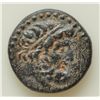 Image 1 : Claudius (41-54AD) - AE-18   Apamea, Syria   Obv: laur. hd of Zeus r., Rev: Nike advancing l., holdi