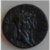 Image 1 : Claudius with Agrippina Jr. (41-54 AD) - AE-20  Mostene,   Lydia   Obv:  Conjoined heads of Claudius