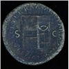 Image 2 : Nero (54 - 68 AD) - AE-Sestertius   Rome 65 AD. Obv: Laur. head of Nero r., with aegis on neck NERO 