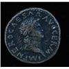 Image 1 : Nero (54 - 68 AD) - AE-As   Rome  65 AD. Obv: Laur. hd.  r.,  NERO CAESAR AVG GERM IMP  Obv: Temple 