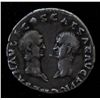 Image 1 : Vespasian with Titus and Domitian (69-79 AD) - AR-Denarius Rome 69-70 AD. Obv: Laur. hd. r. IMP CAES