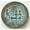 Image 1 : Domitian (81-96 AD) - Egypt AE-35 Hemidrachm Year 14 (94-95 AD) Obv: Laur. hd. r. Rev: Domitian in b