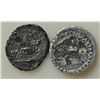 Image 2 : Mixed Lot  - Four Fourée Denarii Along with AE-As of Vespasian. Sold as is, no return. 5 Pcs.