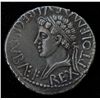 Image 1 : Juba II with Ptolemy - Caesarea AR-Denarius. Obv: REX IVBA,  diad. hd. r. Rev: REX PTOLEMAEVS REGIS 