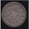 Image 1 : 1894 B Switzerland Five Francs - KM#34. A scarce date. Very Fine.