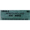 Image 3 : 1944C Newfoundland Five Cent  - ICG MS62.