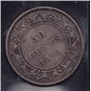 Image 2 : 1874 Newfoundland Fifty Cent  - ICCS VF-20 scratches.