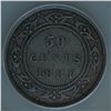 Image 2 : 1881 Newfoundland Fifty Cent - ANACS VF-30 , scratch to the left of chin.