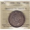 Image 1 : 1898 Newfoundland Fifty Cent - ICCS VF-20, Obverse 2, Small W.
