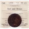 Image 1 : 1858 One Cent  - ICCS MS-63 Red & Brown.