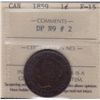 Image 1 : 1859 One Cent - ICCS F-15. DP N9 #2.