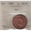 Image 1 : 1888 One Cent - ICCS MS-64 Red.