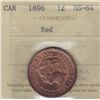 Image 1 : 1896 One Cent - ICCS MS-64 Red.