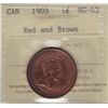 Image 1 : 1903 One Cent  - ICCS MS-63 Red and Brown.