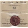 Image 1 : 1945 One Cent  - ICCS MS-64 Red.