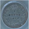Image 2 : 1870 Five Cent - PCGS XF45, Canada Narrow Border.
