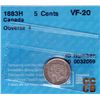 Image 1 : 1883H Five Cent - CCCS VF020, Obverse 4, only 2 known.